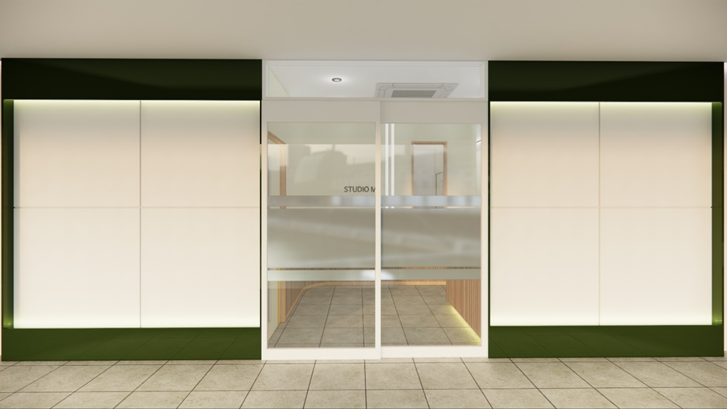 학원입구파사드