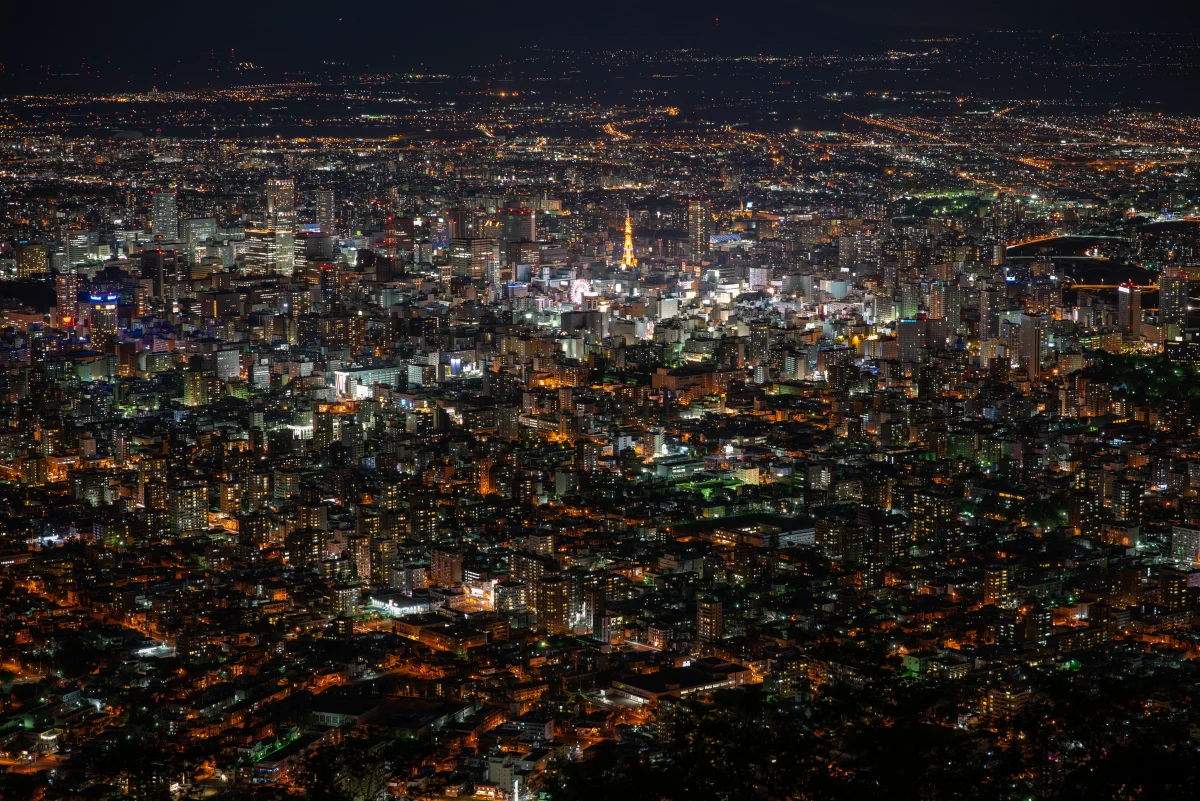 모이와야마 전망대 야경