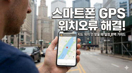 [스마트폰 GPS 오류] 내비게이션&middot;지도 위치 엉뚱할 때 1분 만에 정확도 200% 높이는 세팅법