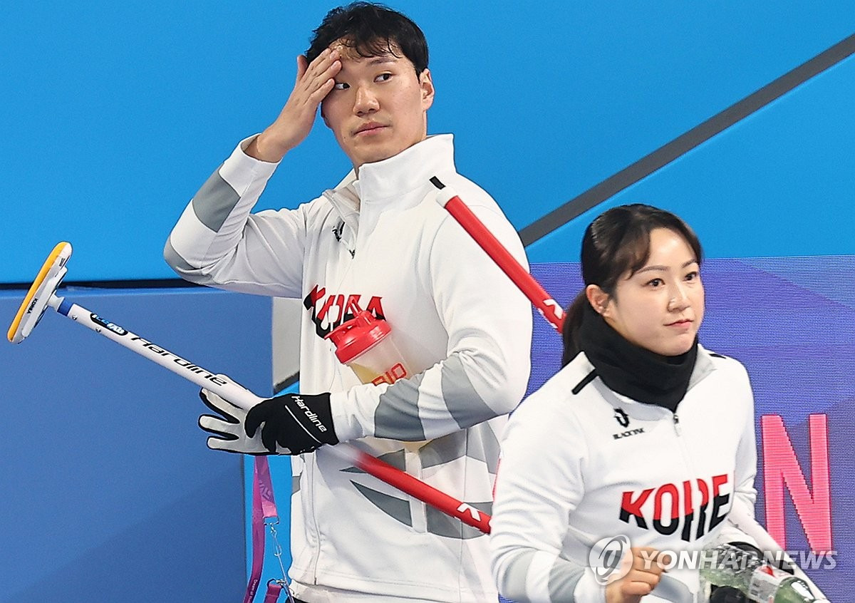 2025 하얼빈 동계아시안게임에 출전한 믹스더블 B조 선수들