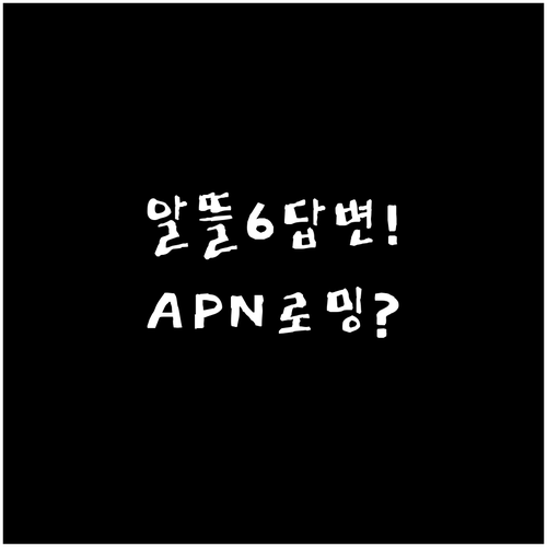 알뜰폰 eSIM 데이터 로밍 APN ..