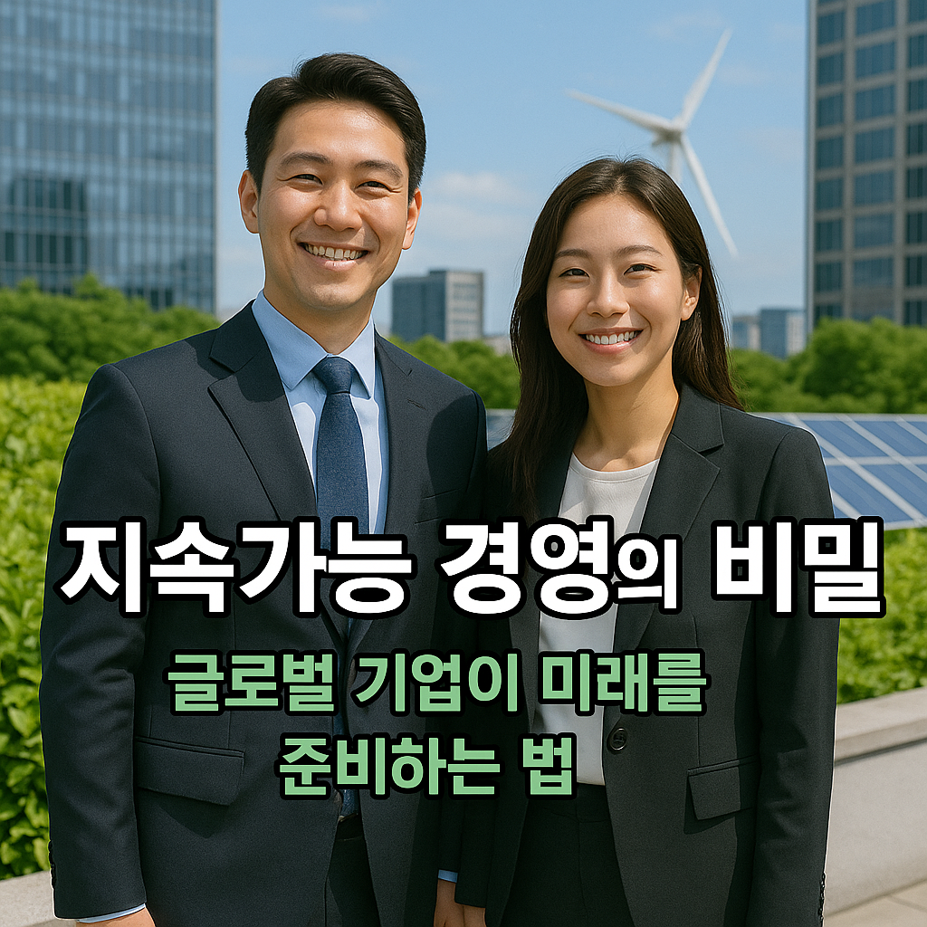 지속가능 경영으로 미래를 준비하는 기업인