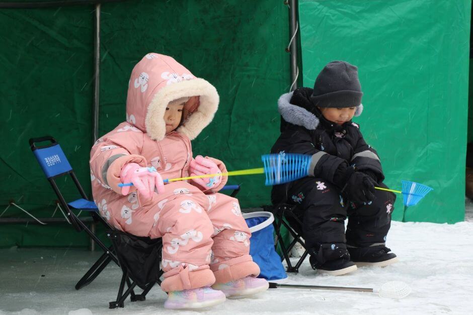 평창송어축제 얼음낚시