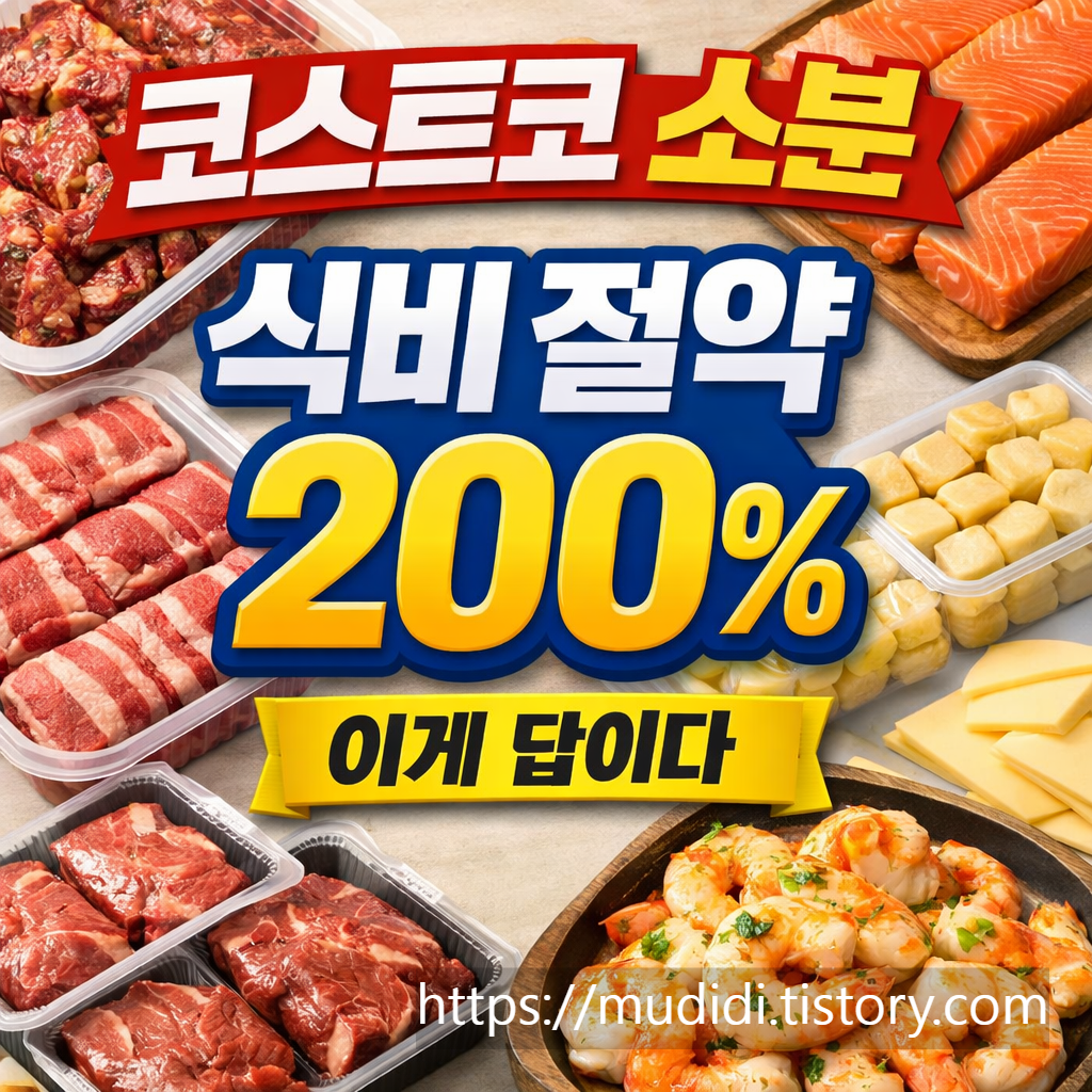 코스트코 대용량 식재료 소분만 잘해도 식비 절약 200% 올리는 현실적인 방법