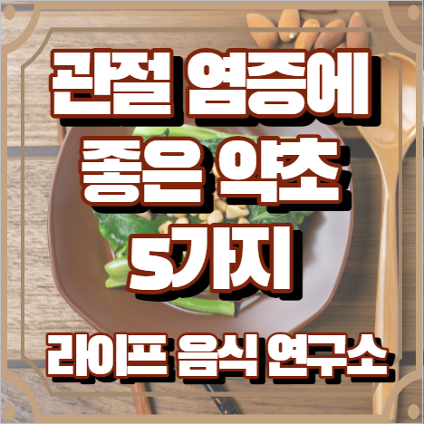 관절 염증에 좋은 약초 5가지