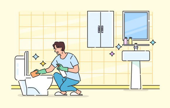 화장실 청소 쉽게 하는 방법