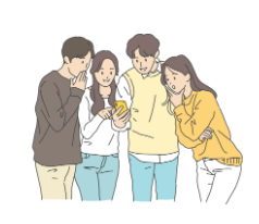 대학교 적응 중인
신입 대학생들