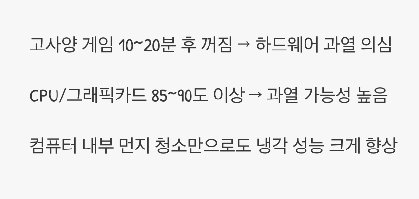 5단계: 과열, 컴퓨터의 비명소리