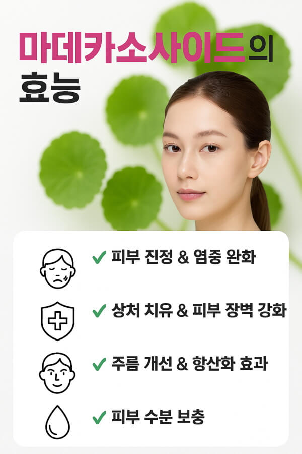 마데카소사이드가 피부에 좋은 이유/gpt