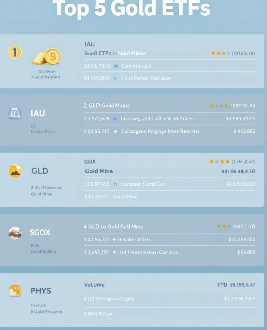 금 ETF 추천 TOP 5: 운영사,수익률,특징,투자전략