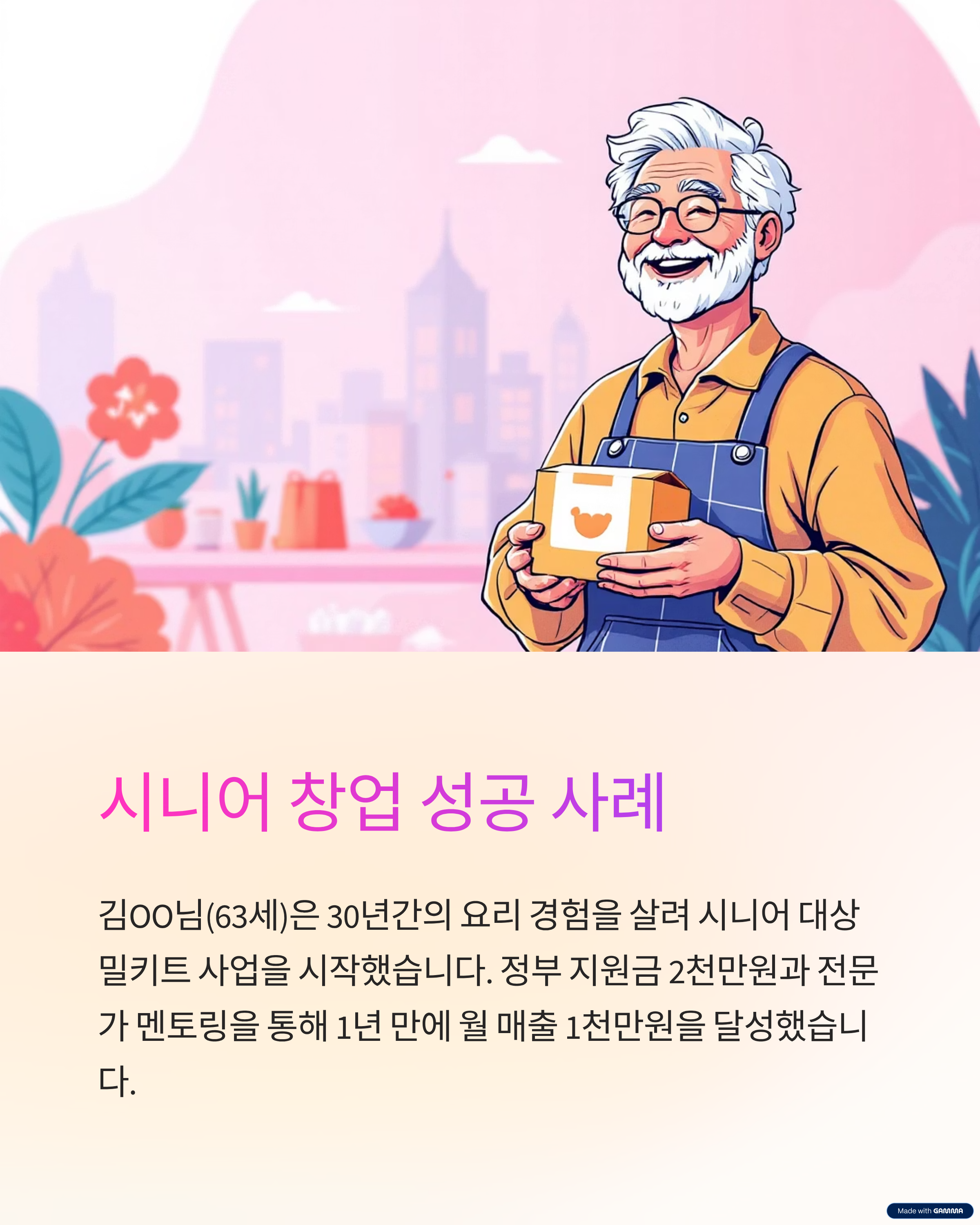 시니어 창업 성공 사례