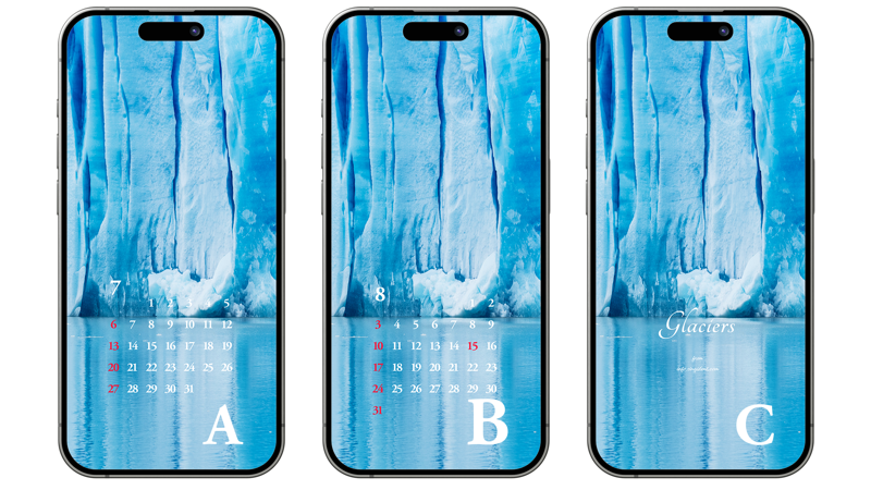 05 파타고니아 빙하 ABC - 2025년7월 아이폰배경화면