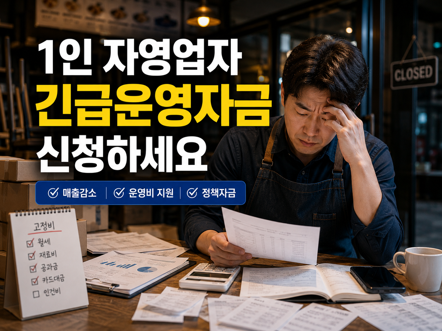 1인 자영업자 긴급운영자금 안내