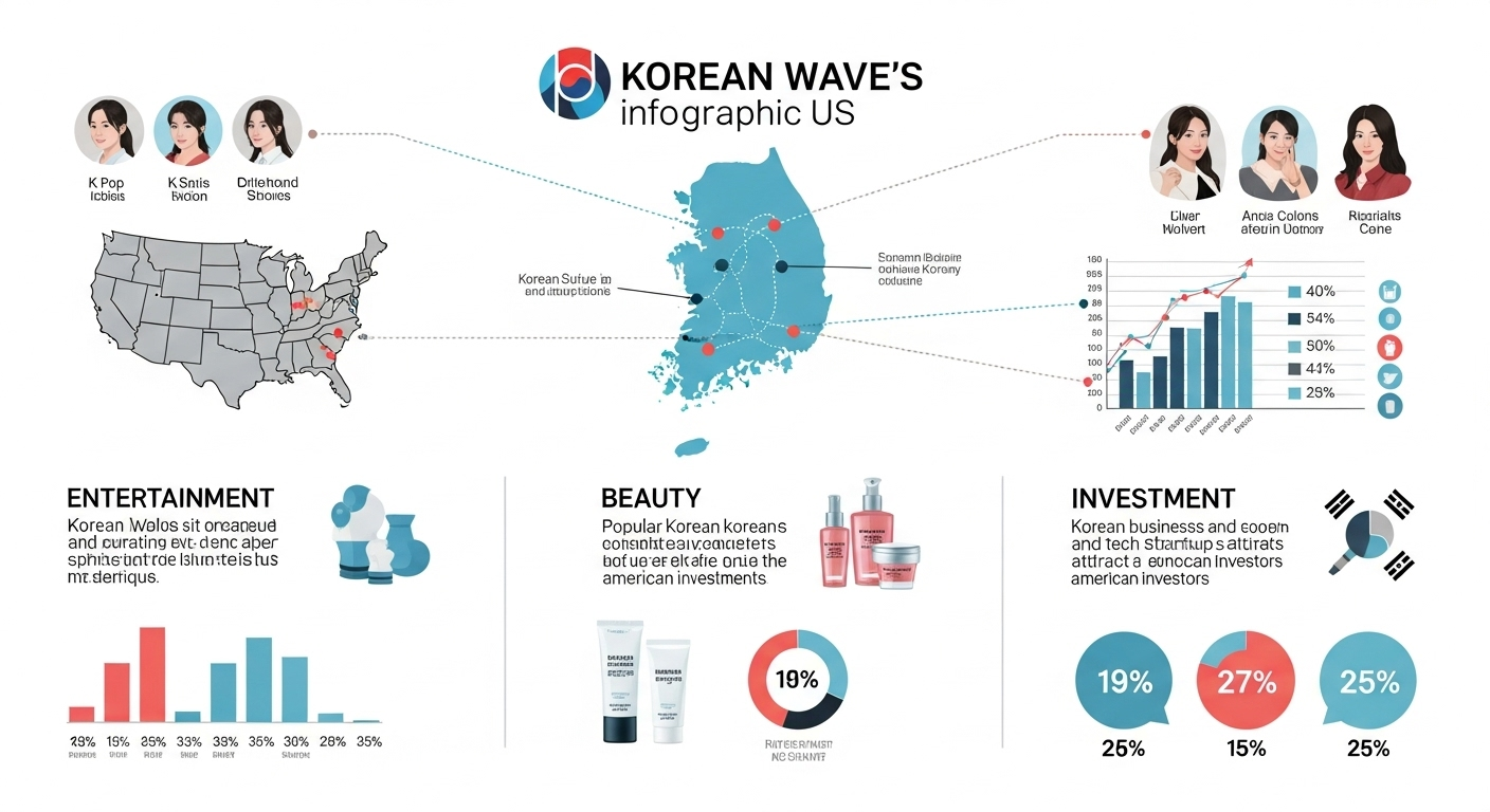 한류의 미국 시장 진출 분석 (엔터, 뷰티, 투자)
