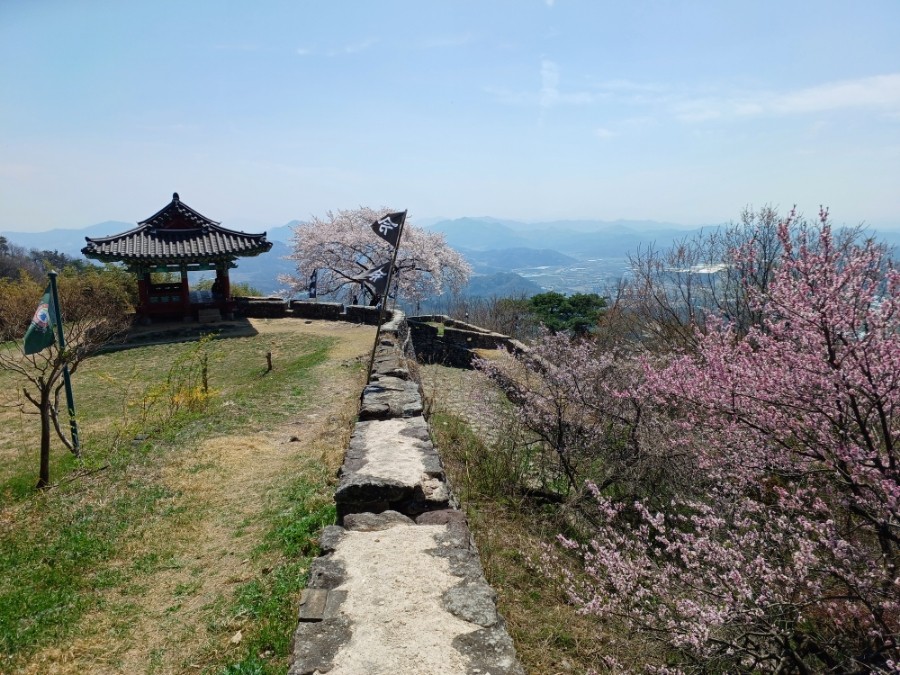 담양 금성산성 성곽 전경 사진