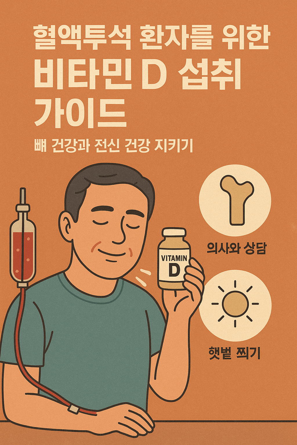 혈액투석 환자를 위한 비타민 D 섭취 가이드: 뼈 건강과 전신 건강 지키기