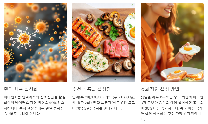 비타민D 함유식품의 중요성