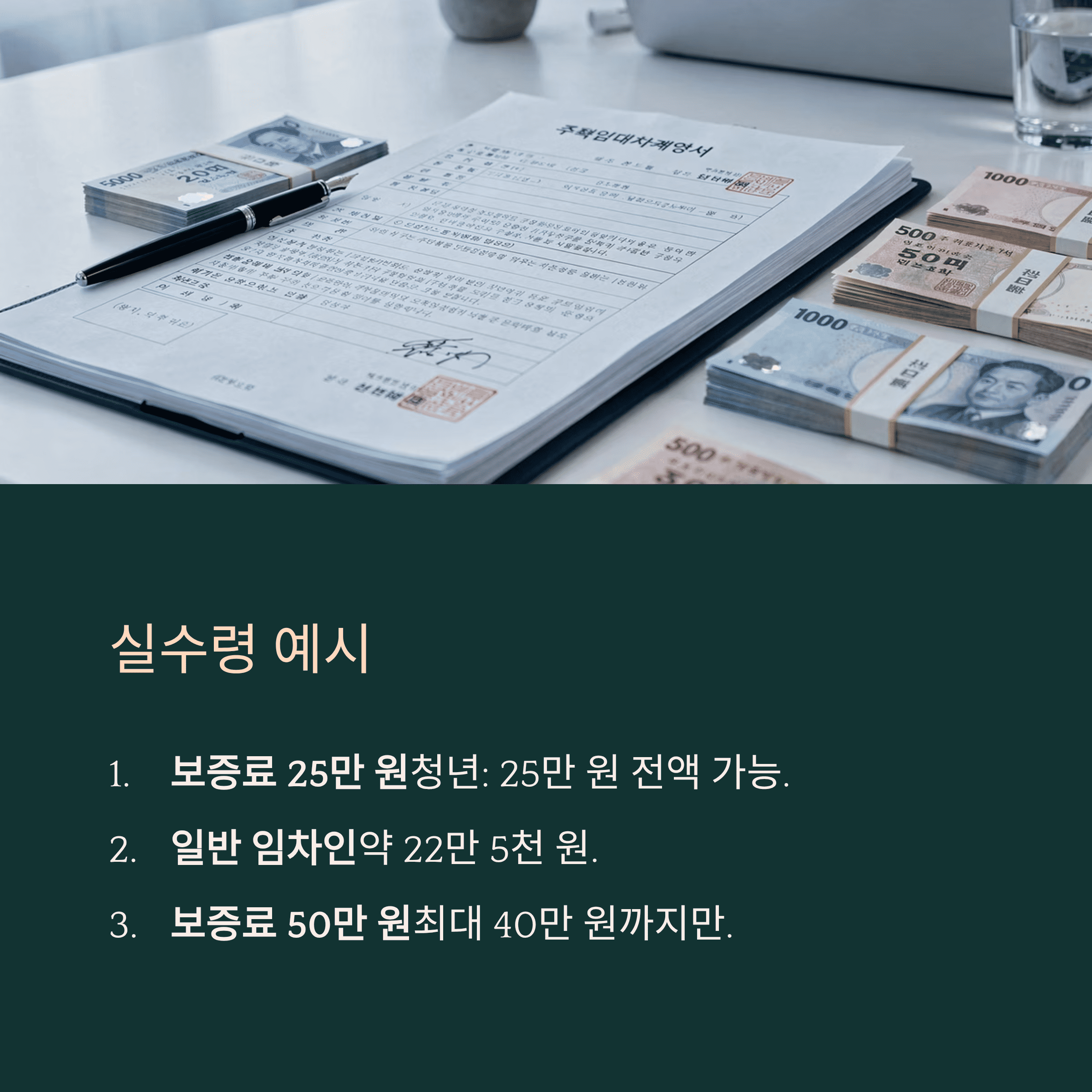 실수령 예시