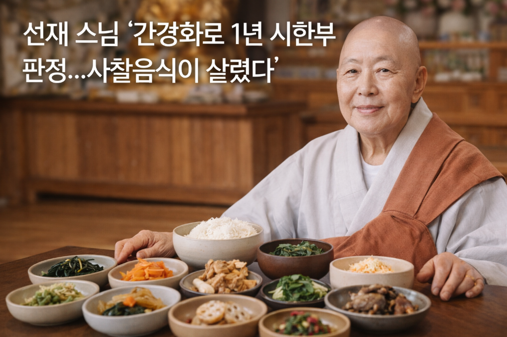 선재 스님 간경화 시한부에서 완치까지, 사찰음식의 기적