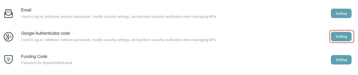 비트겟 구글인증 링크 위치