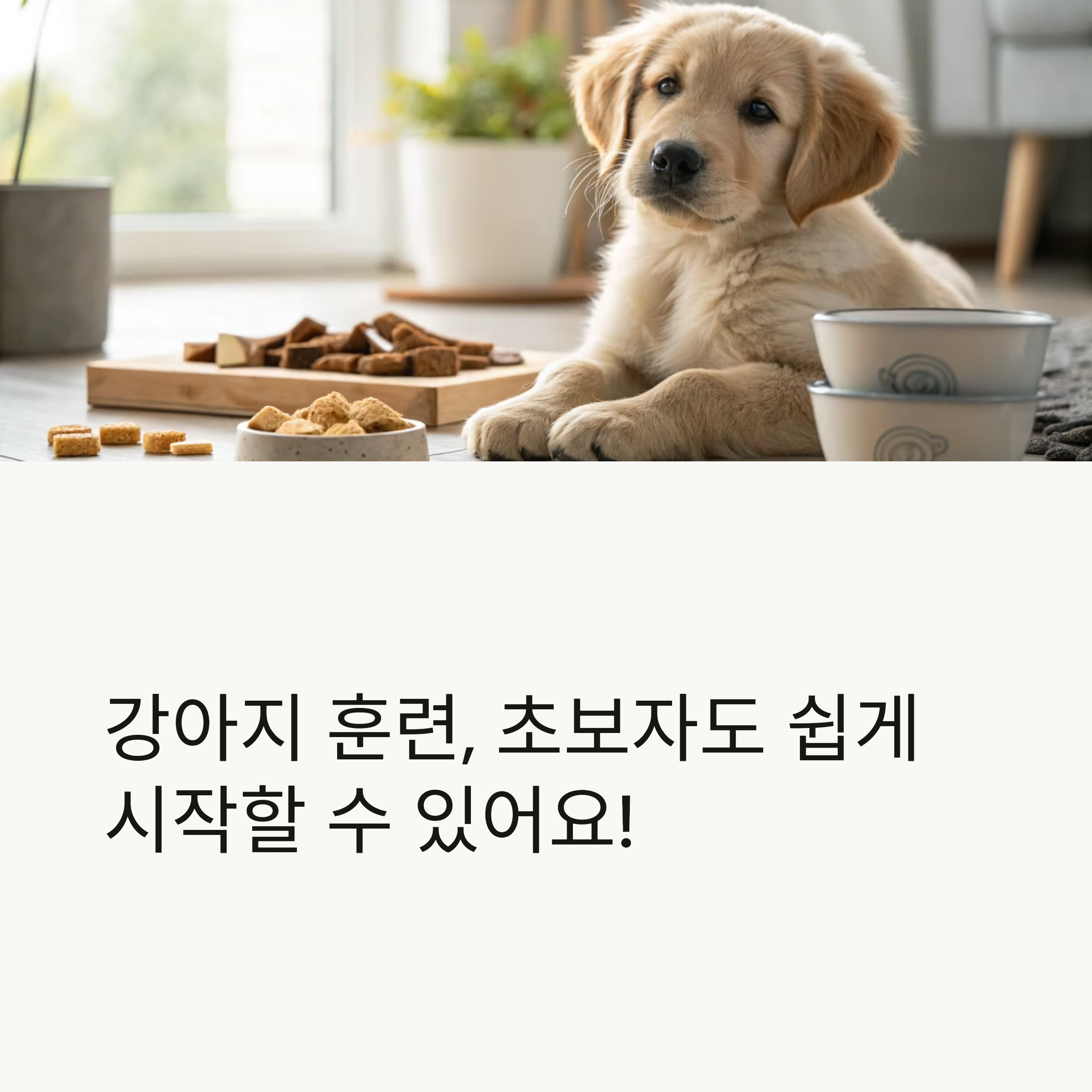 강아지 훈련, 초보자도 쉽게 시작할 수 있어요