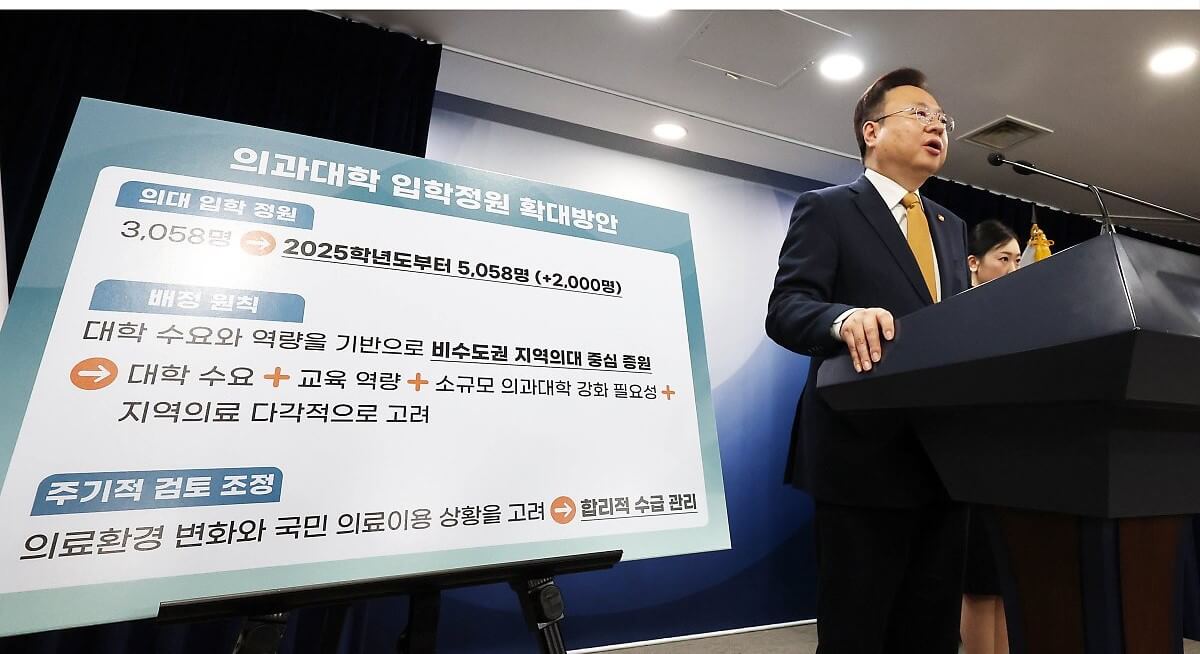 의사 정원 확대 발표