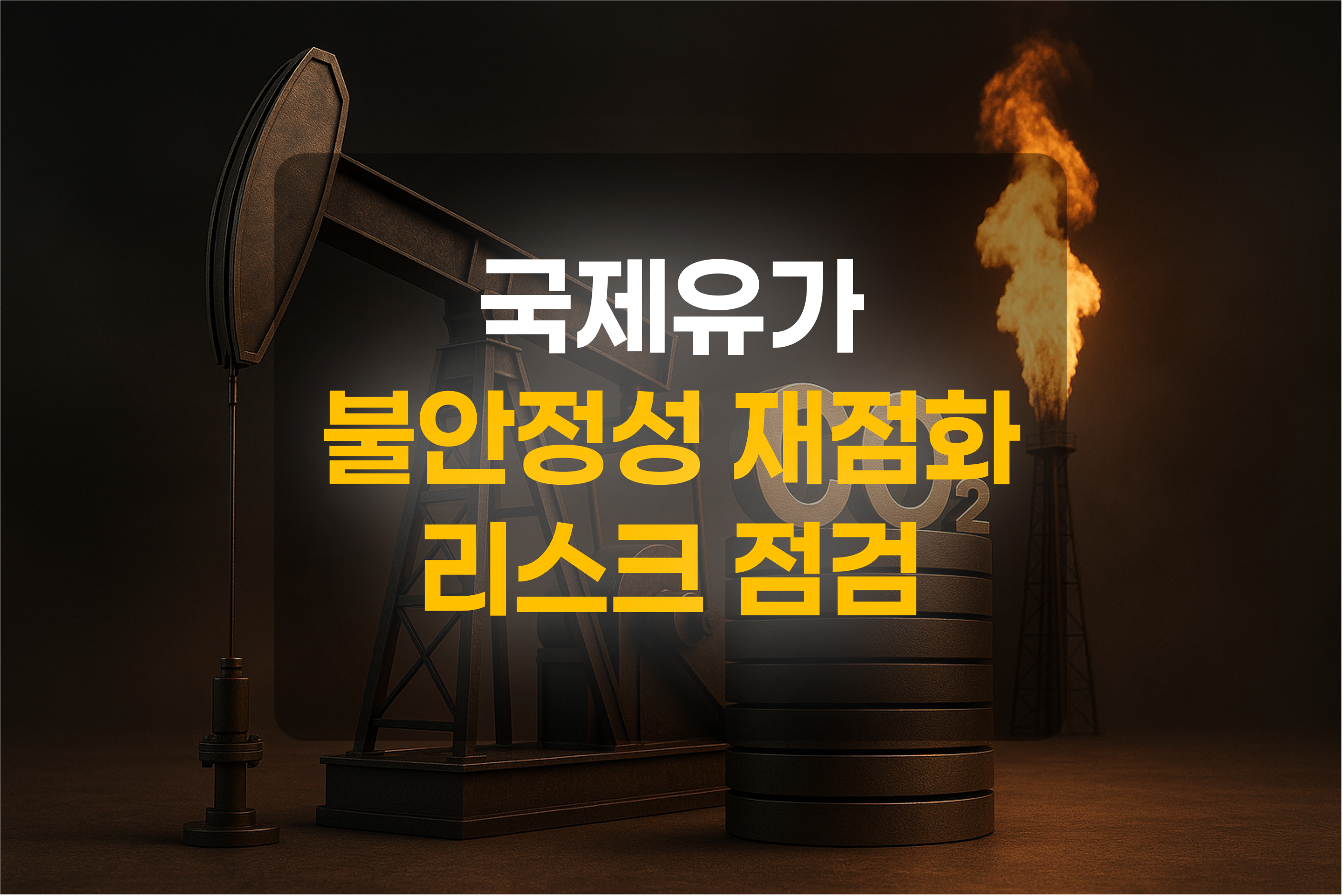 화석연료와 CO2를 표현한 그림