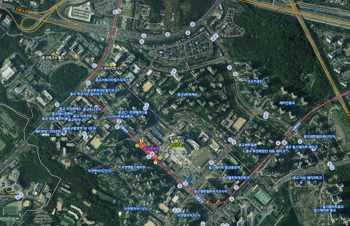 경기부동산포털-경기도지도