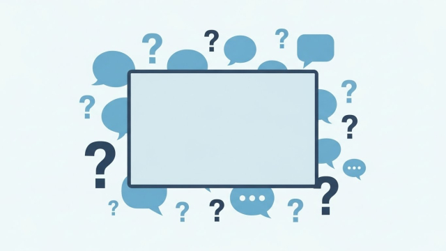 자주 묻는 질문을 상징하는 Q&A 보드 이미지(글자 없음)