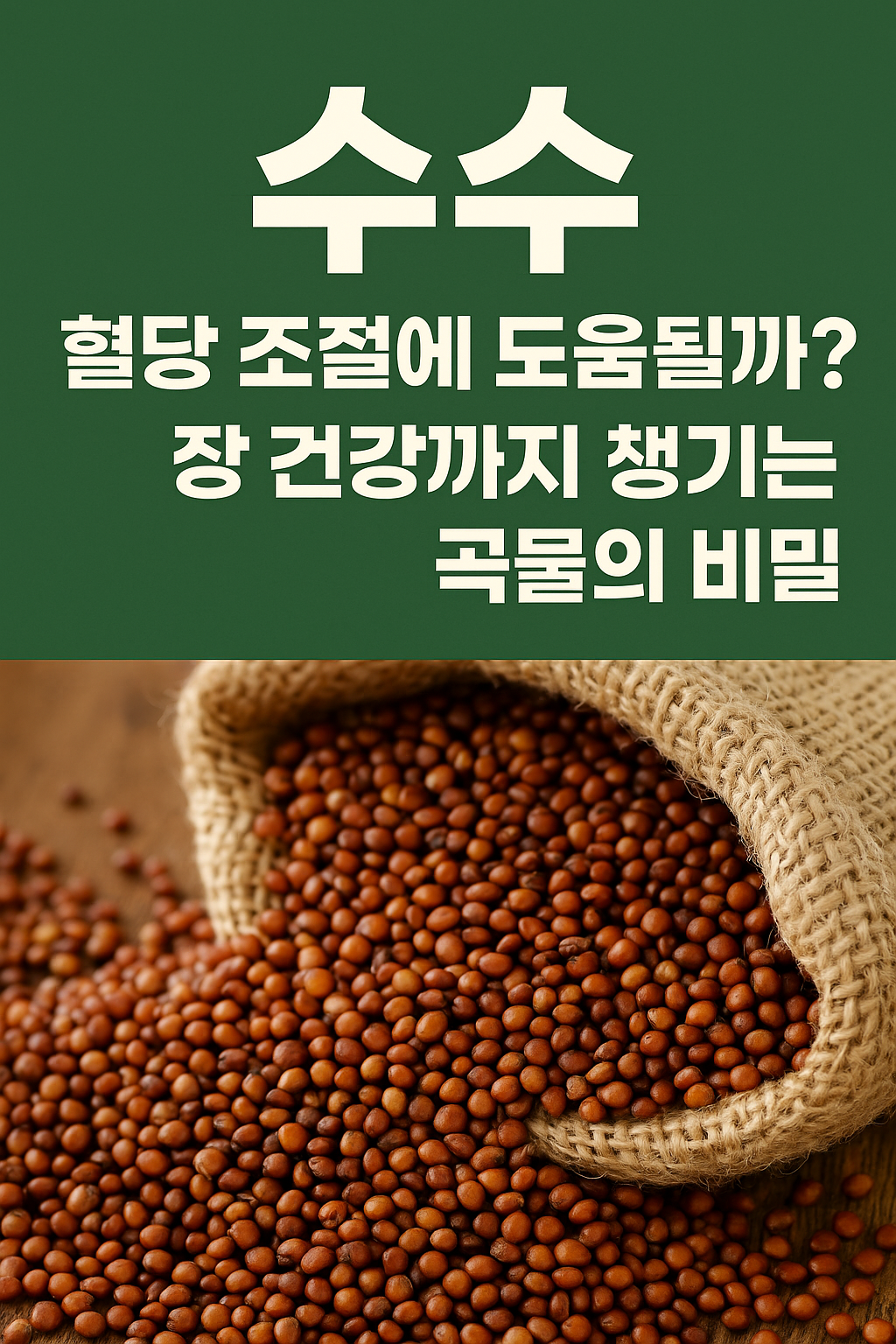 수수혈당조절에 도움이 될까? 출처:직접제작이미지 /AI생성