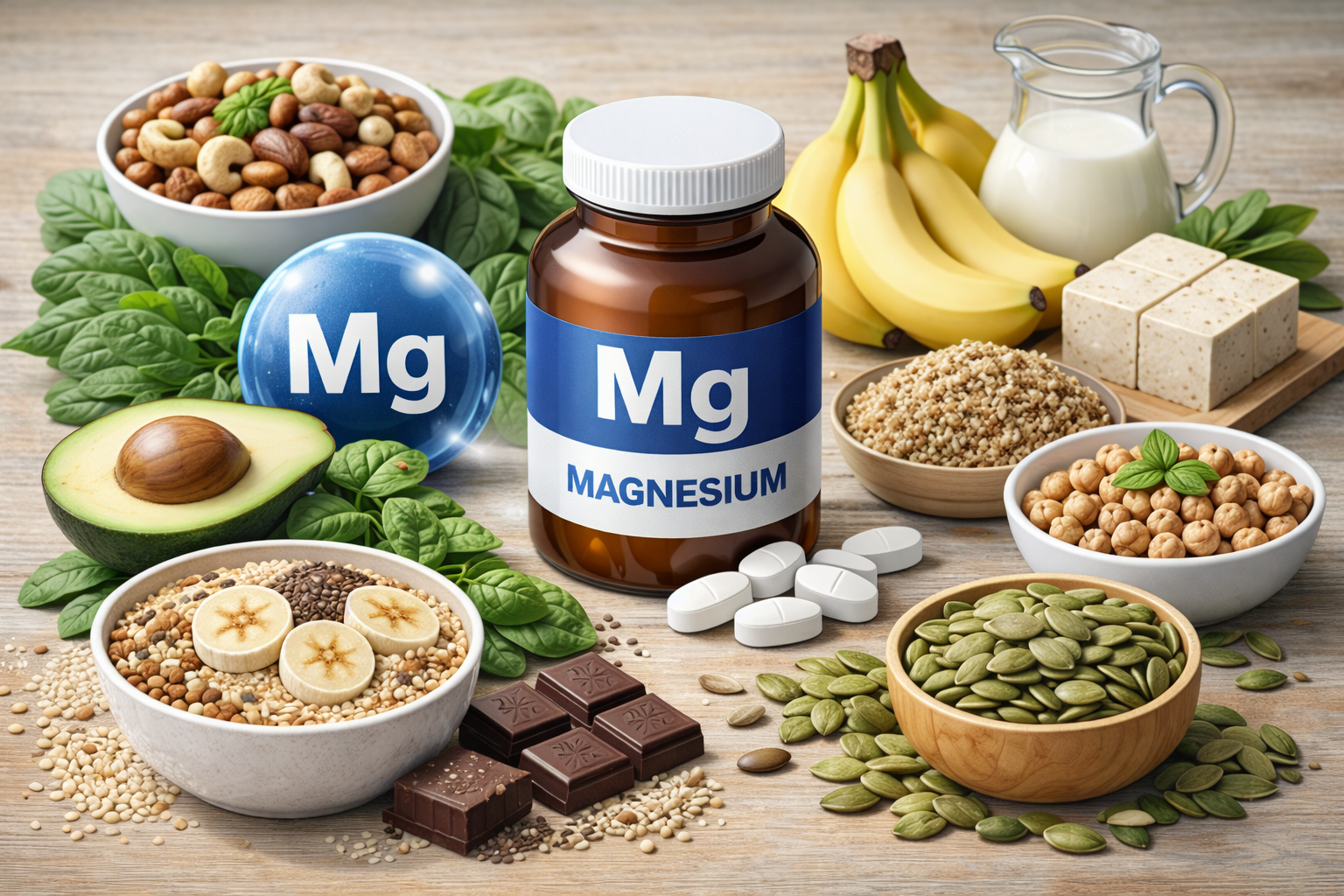 마그네슘과 마그네슘이 많은 식품들