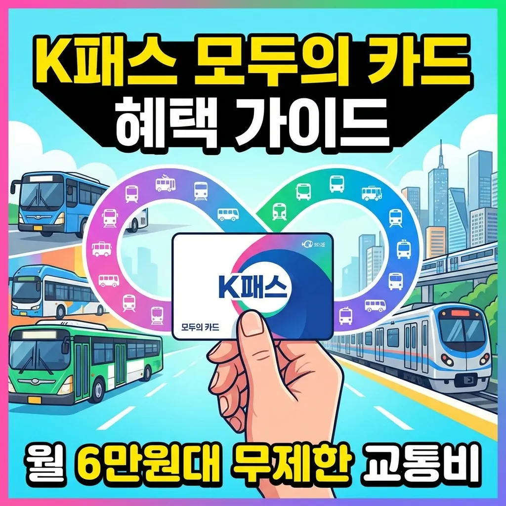 K패스 모두의 카드 혜택 가이드 ❘ 월 6만원대 무제한 교통비