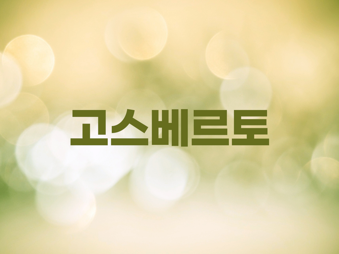 고스베르토 천주교 남자세례명