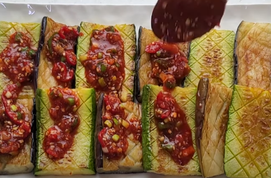 가지 애호박 구이