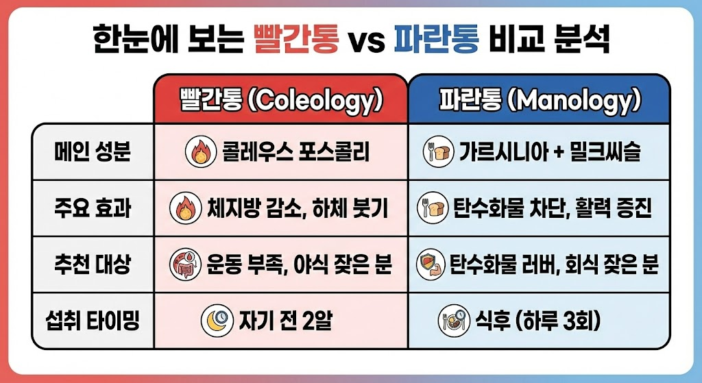 빨간통 vs 파란통