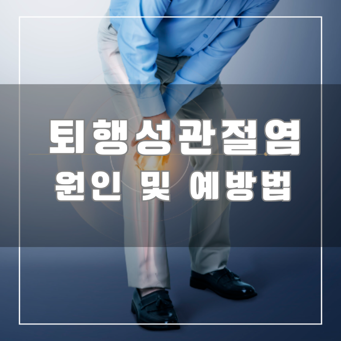 퇴행성 관절염 원인 및 예방법