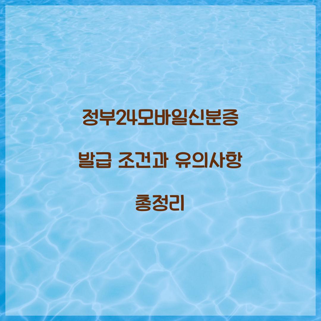정부24모바일신분증