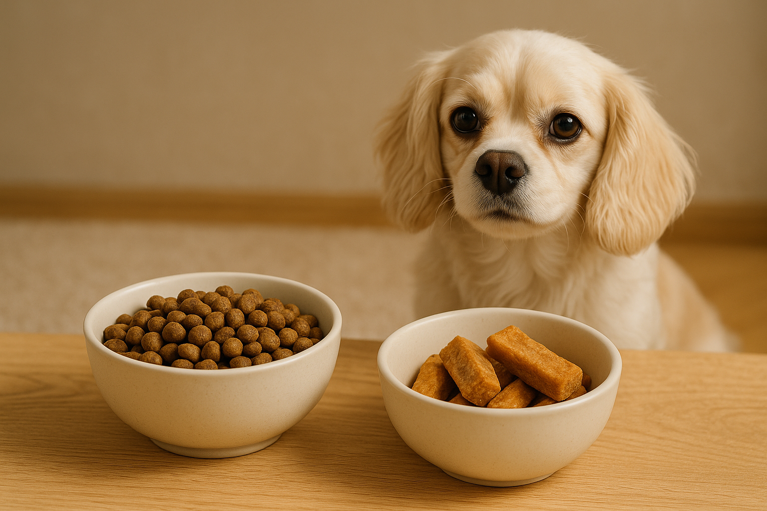 사료와 간식, 눈물과의 관계