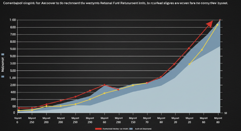 국민펀드 예상 수익률이 일반 예금보다 높음을 보여주는 그래프