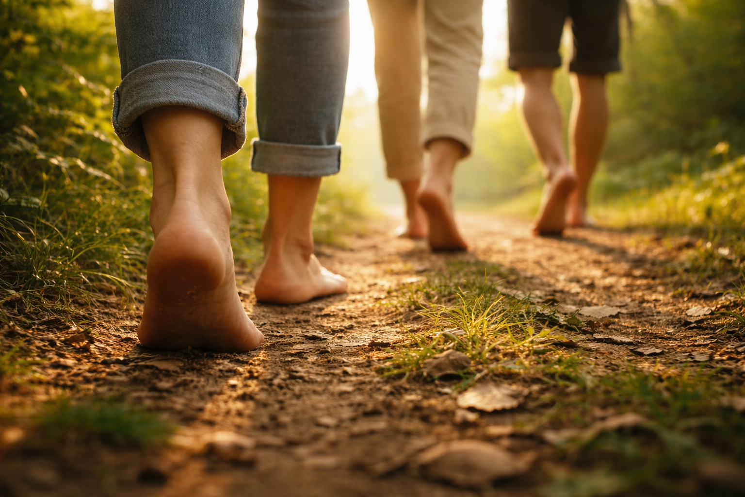 맨발걷기의 치유 효과 (접지 효과, 혈액순환 개선, 면역력 강화)