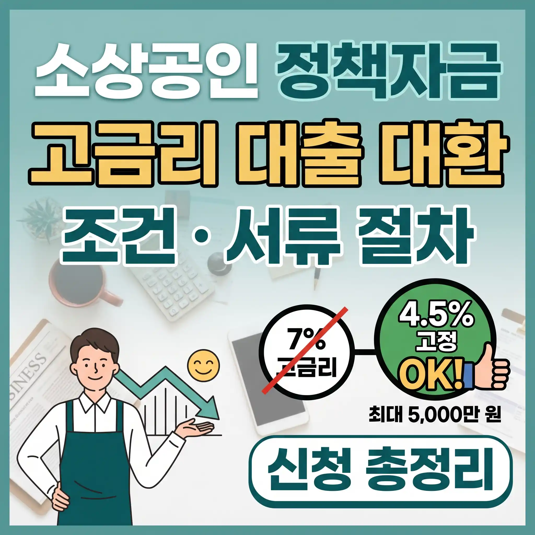 소상공인 정책자금 대환대출 신청 자격 조건 및 서류 접수 절차 안내 썸네일