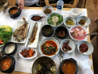 숯불보리굴비정식