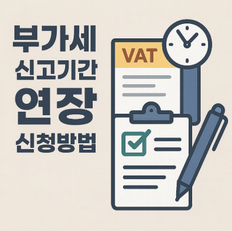 부가세 신고기간 연장 신청방법