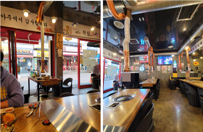 착한고기집 독산점 내부