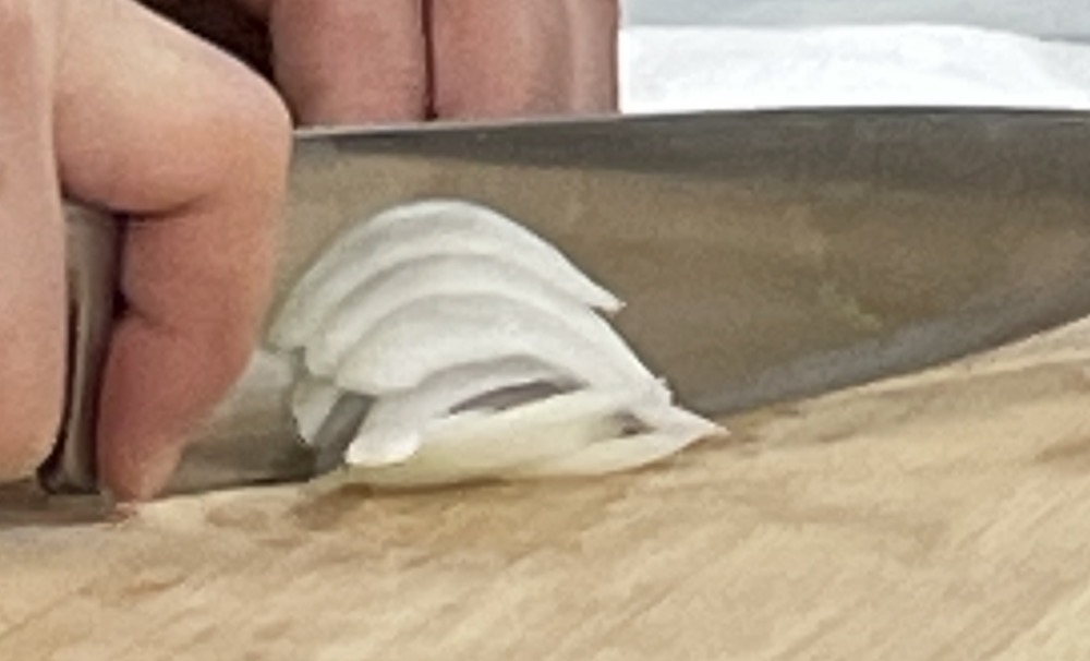 한식조리기능사 실기시험 준비 - 잡채 - 양파 채썰기