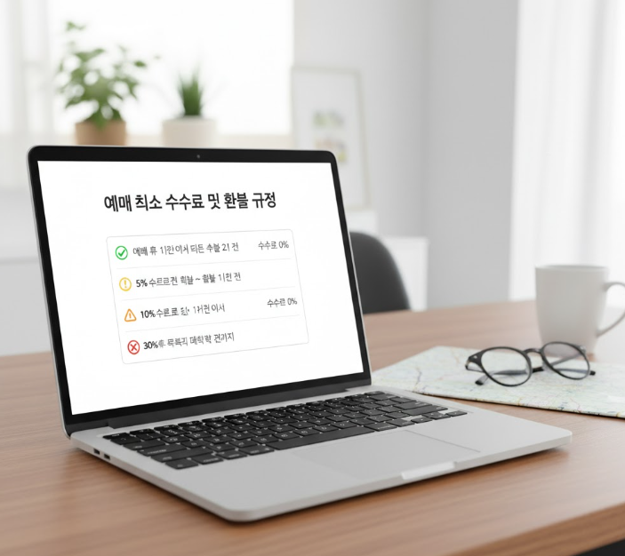 고속버스 예매 취소 및 환불 규정