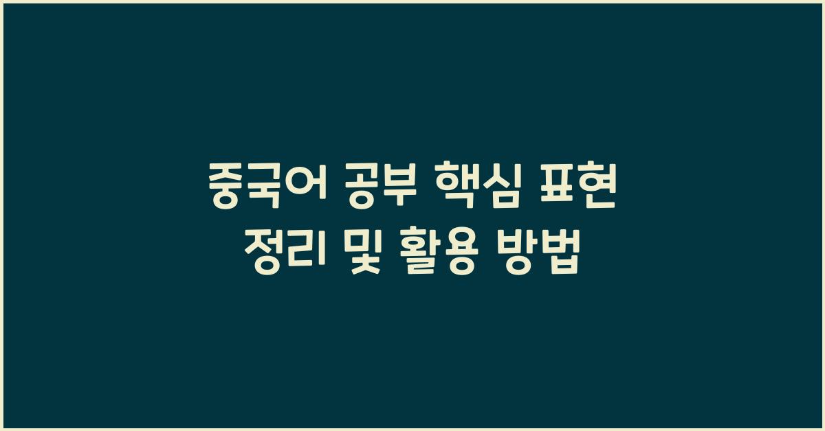 중국어 공부