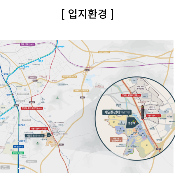 제일풍경채 의왕고천 입지환경