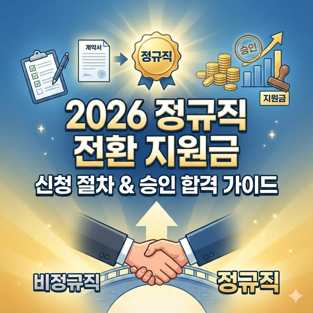 2026 정규직 전환 지원금 신청 절차와 승인 합격 가이드