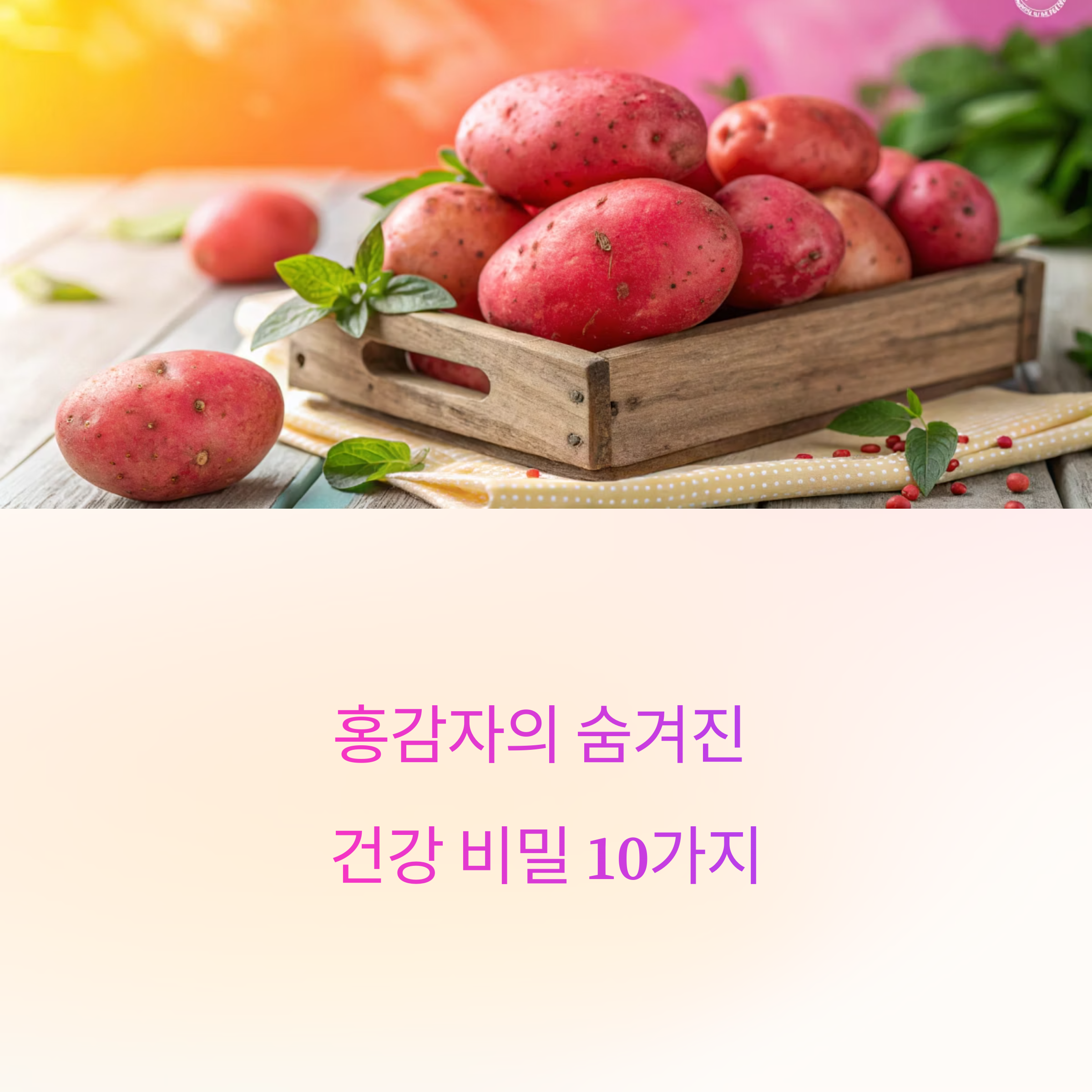 홍감자, 여름을 담은 건강 슈퍼푸드의 모든 것